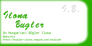 ilona bugler business card